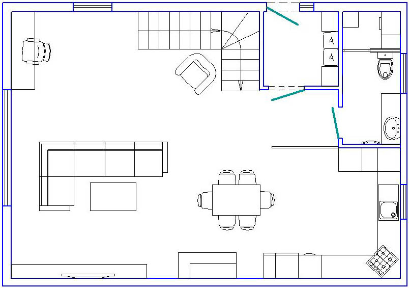 дизайн интерьера дома Тернополь планировка, план мебели