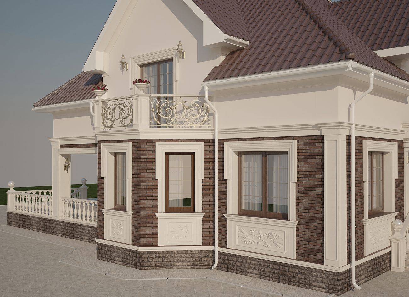 дизайн фасада дома в скандинавском стиле