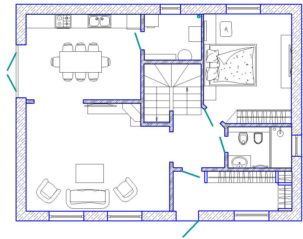 дизайн интерьера дома Ирпень чертежи планировка дома
