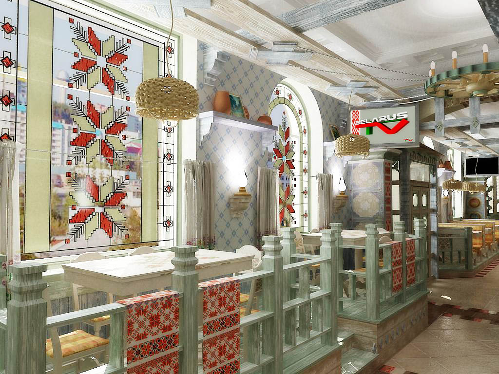 Дизайн ресторана, дизайн кафе в этническом стиле