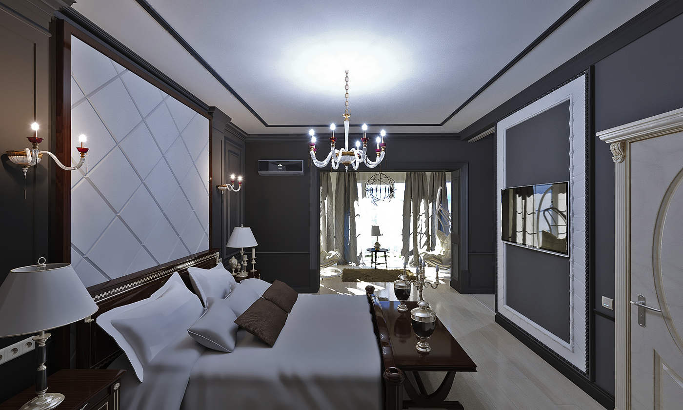 Дизайн спальни Киев в класическом стиле Челси Тауэр, прованс