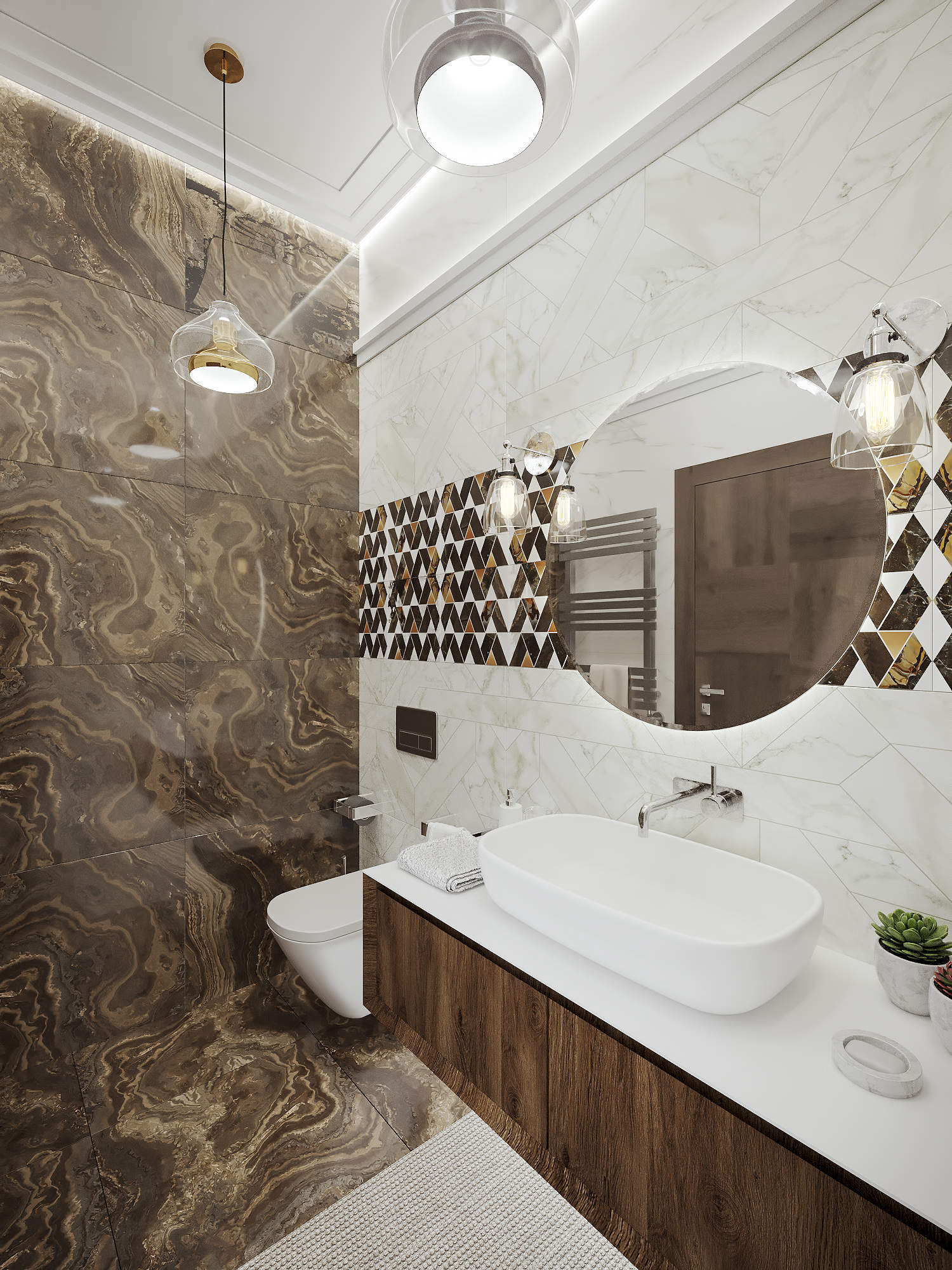 Дизайн санузла и ванной в современном стиле