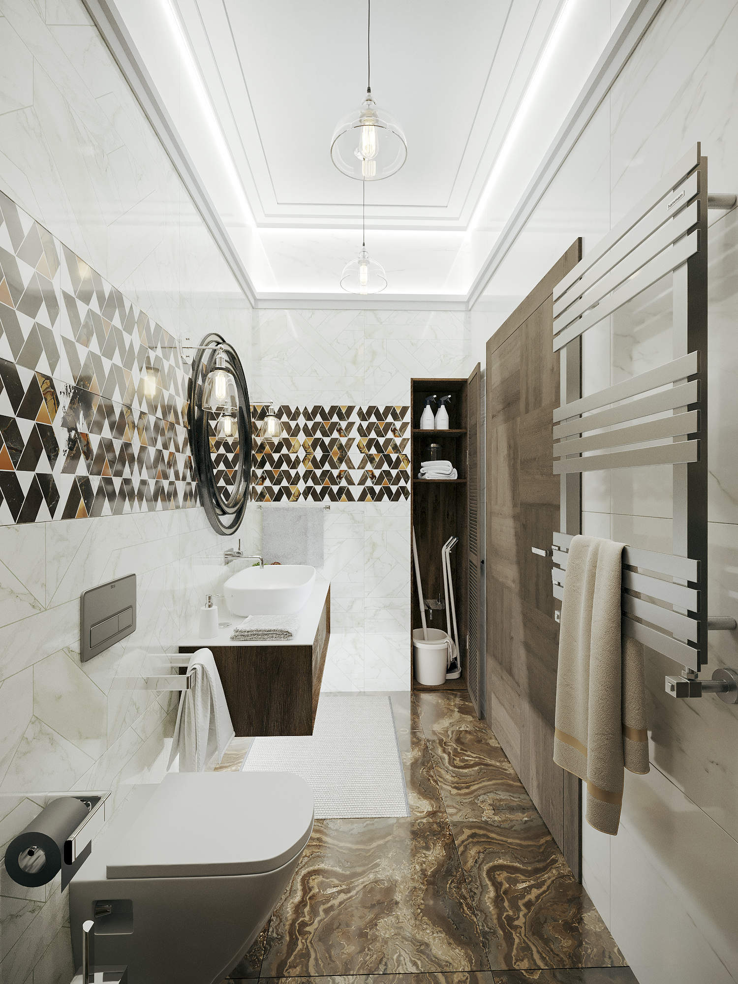 Дизайн санузла и ванной в современном стиле